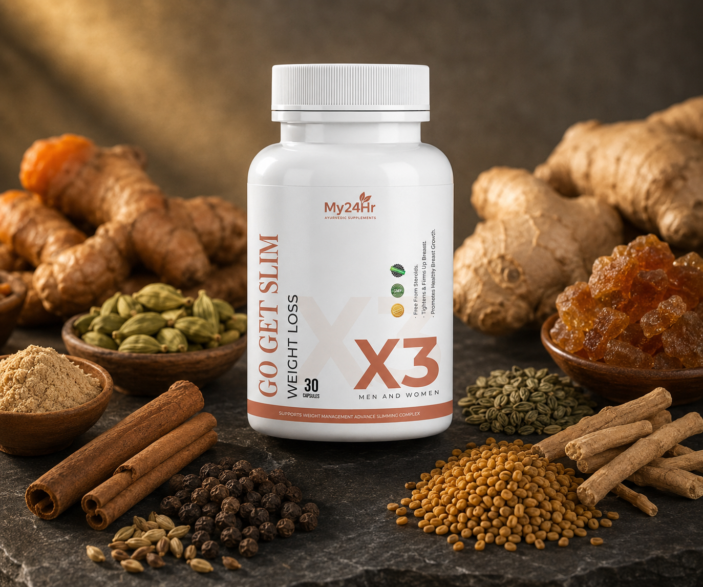 My24Hr Go Get Slim – Ayurvedic Science for Fast, Safe & Natural Fat Burn.