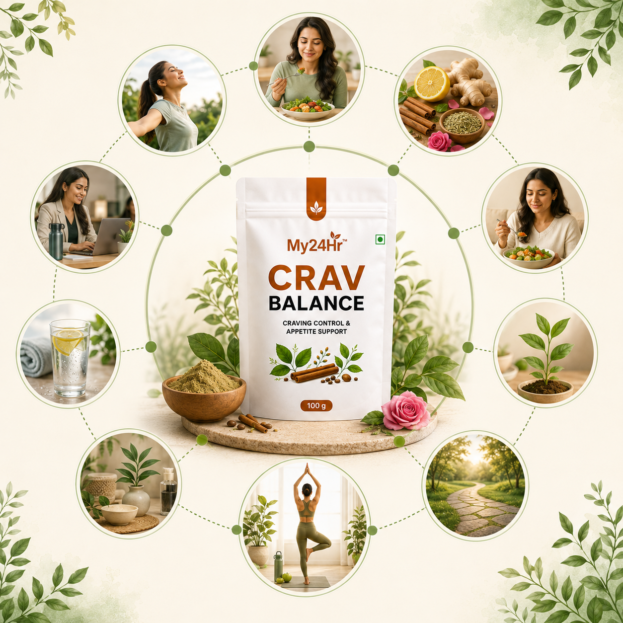 Ayurvedic Wellness Supplement for Craving Control & Mindful Eating Support